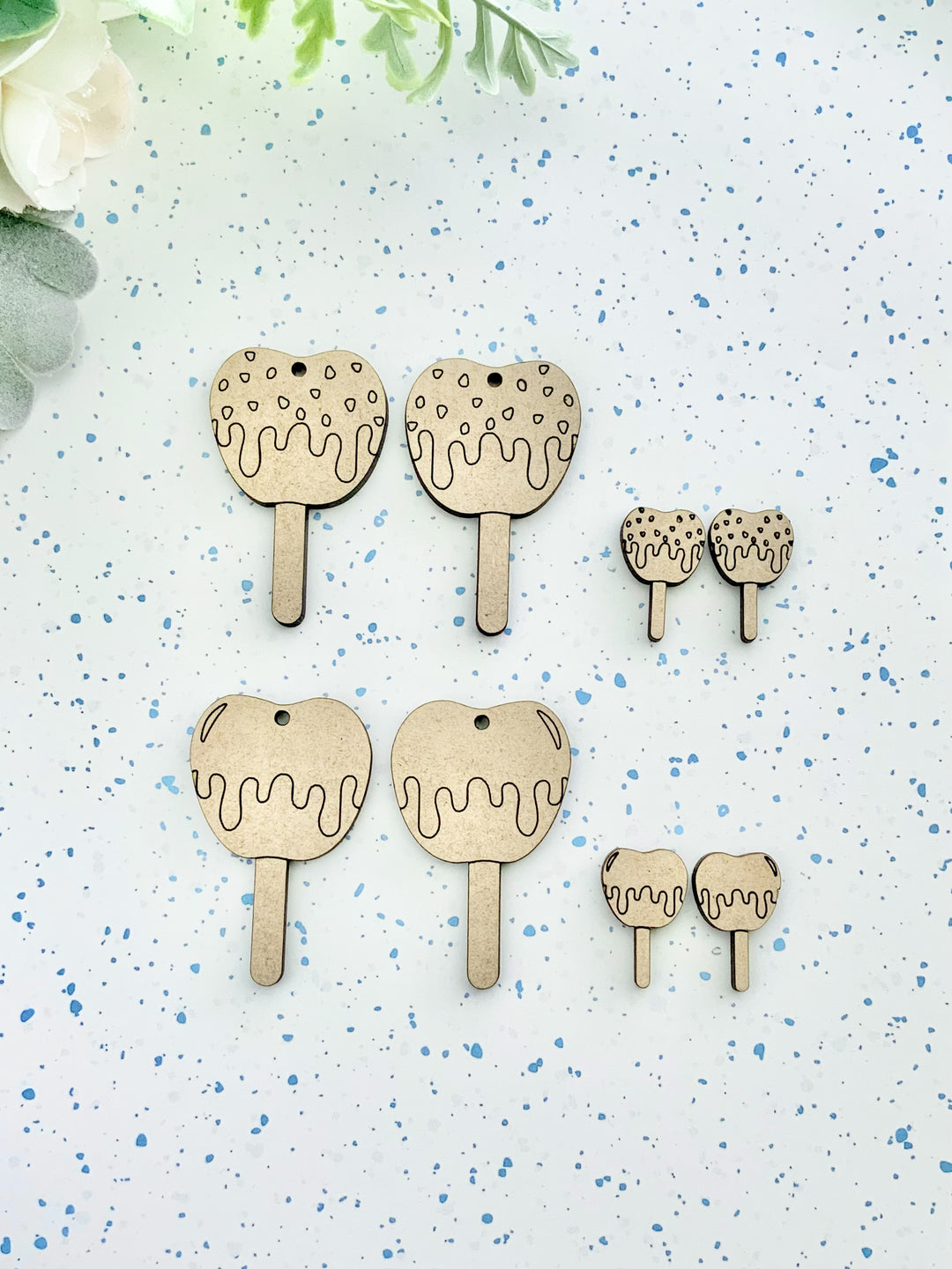 Candy & Caramel Apple Earrings- Digital Cut File