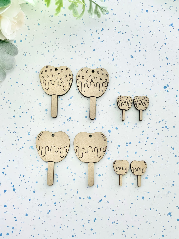 Candy & Caramel Apple Earrings- Digital Cut File
