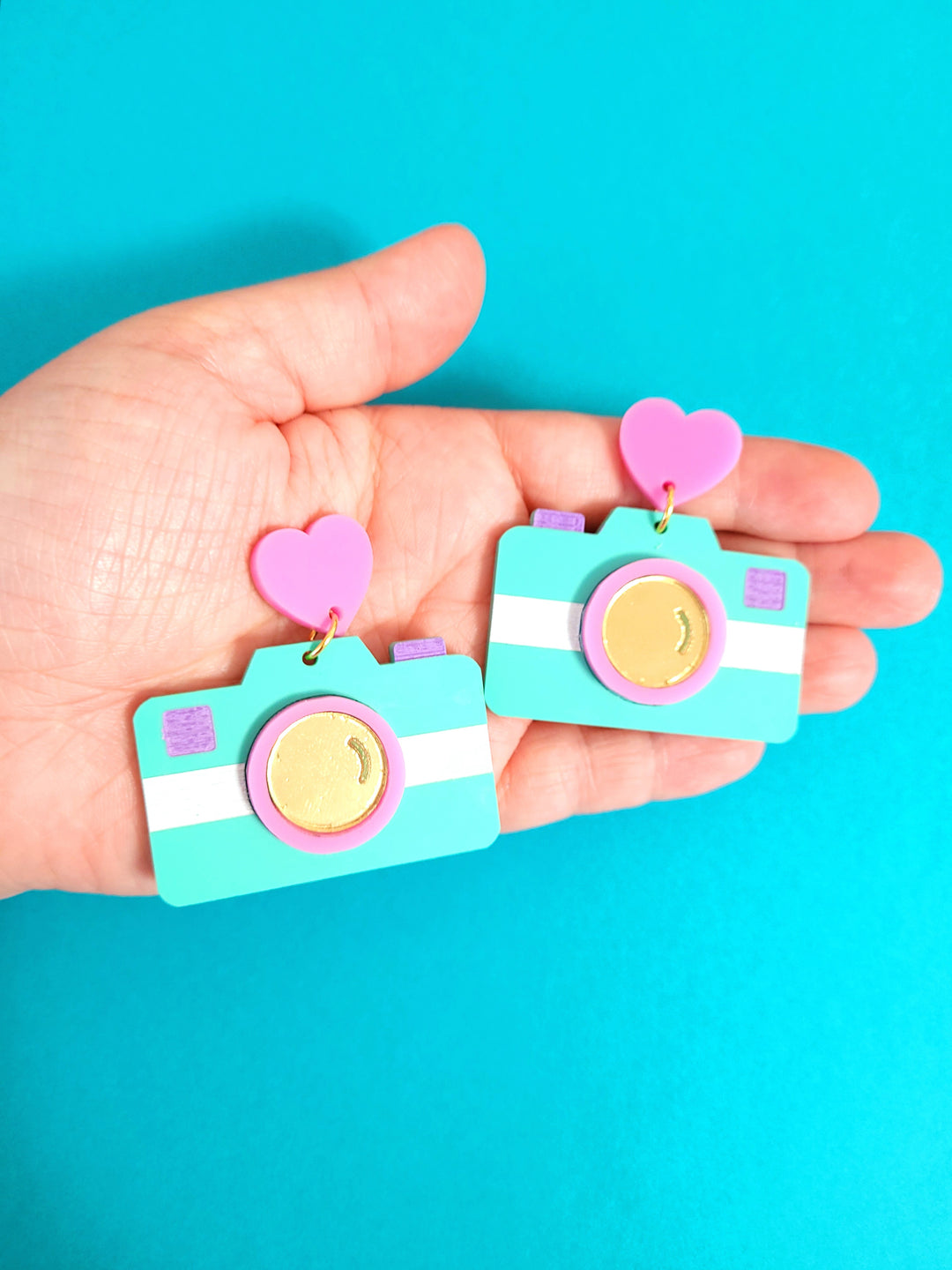 Camera Earrings
