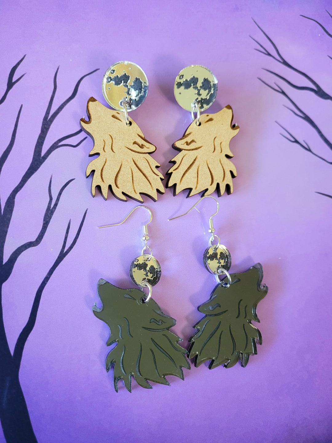 Howling Wolf Earrings