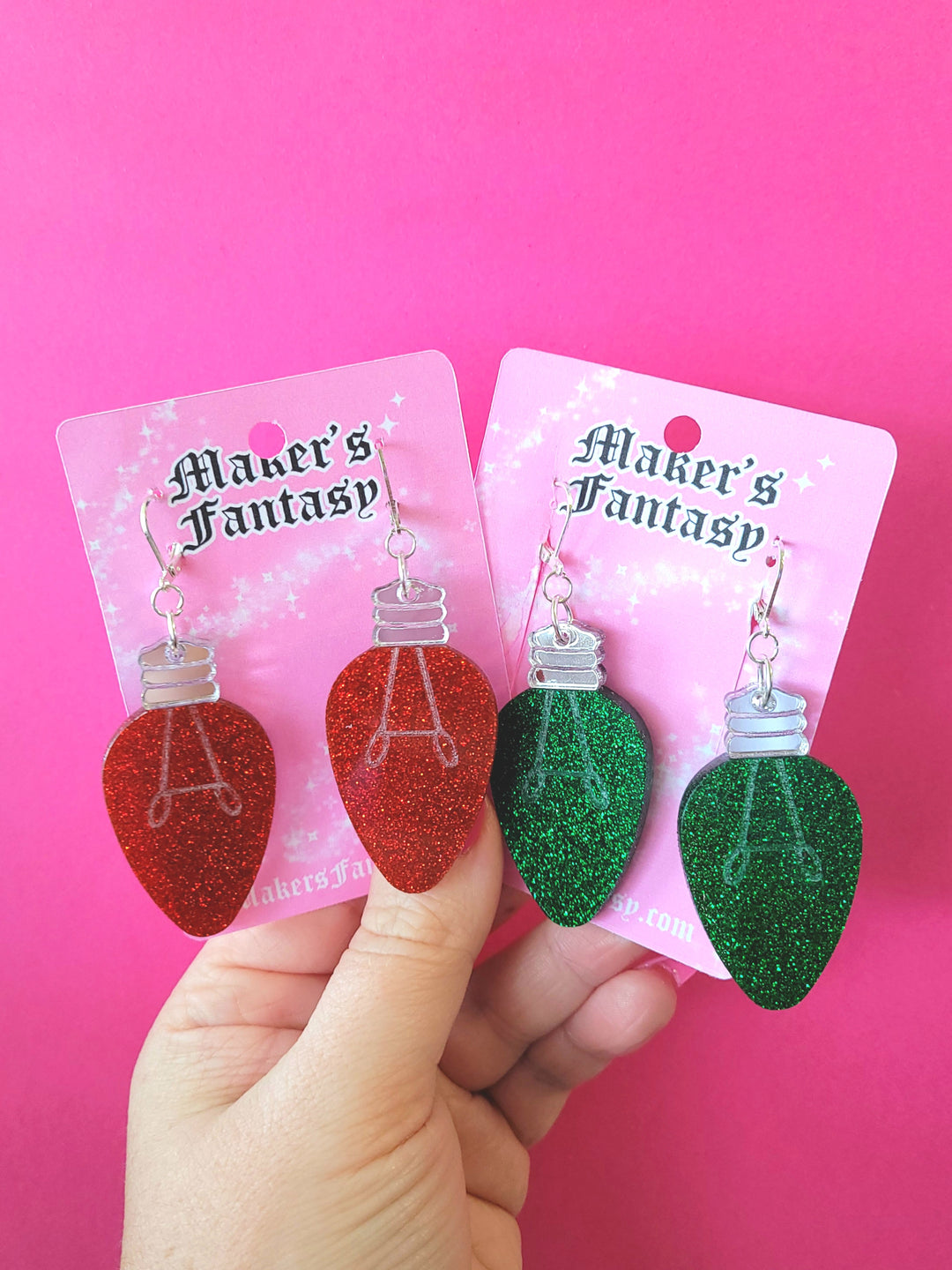 Christmas Light Earrings
