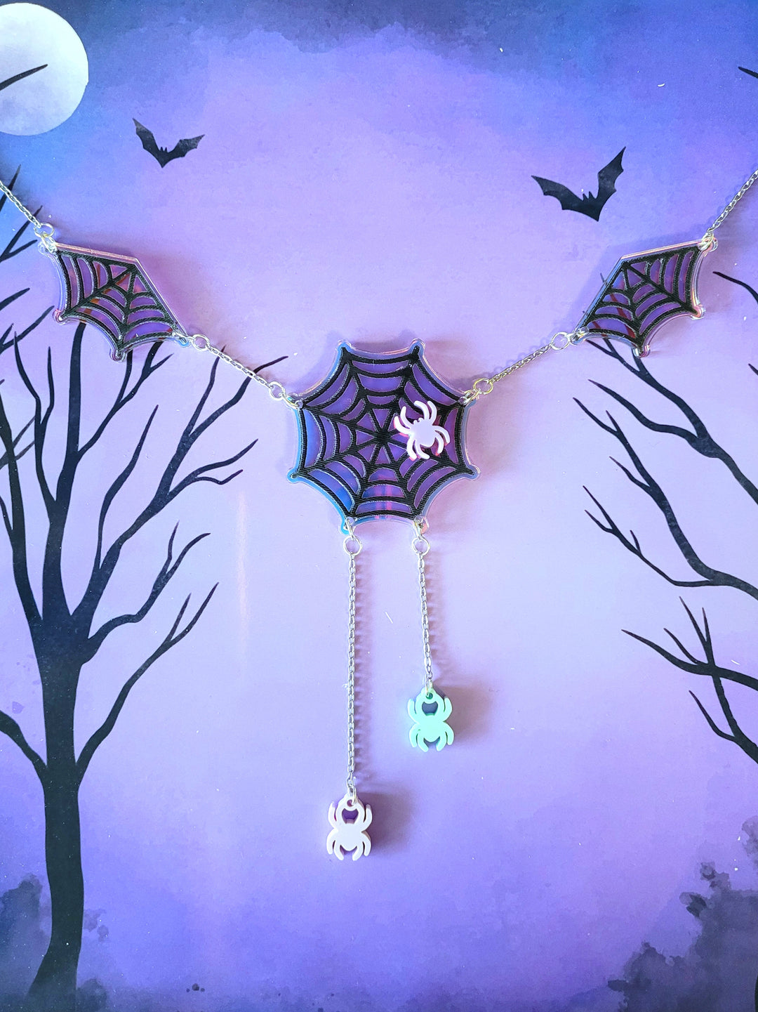Spider Web Necklace