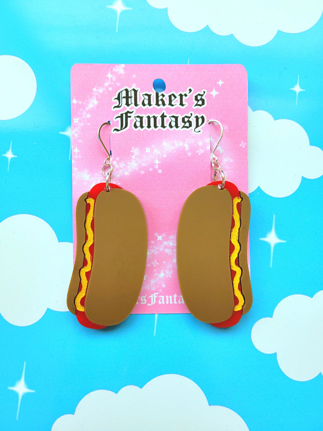 Hotdog Earrings