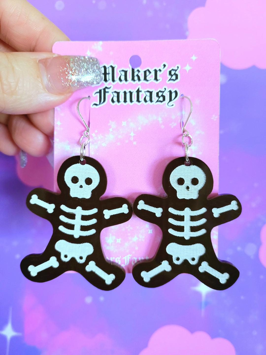 Gingerbread Skeleton Earrings