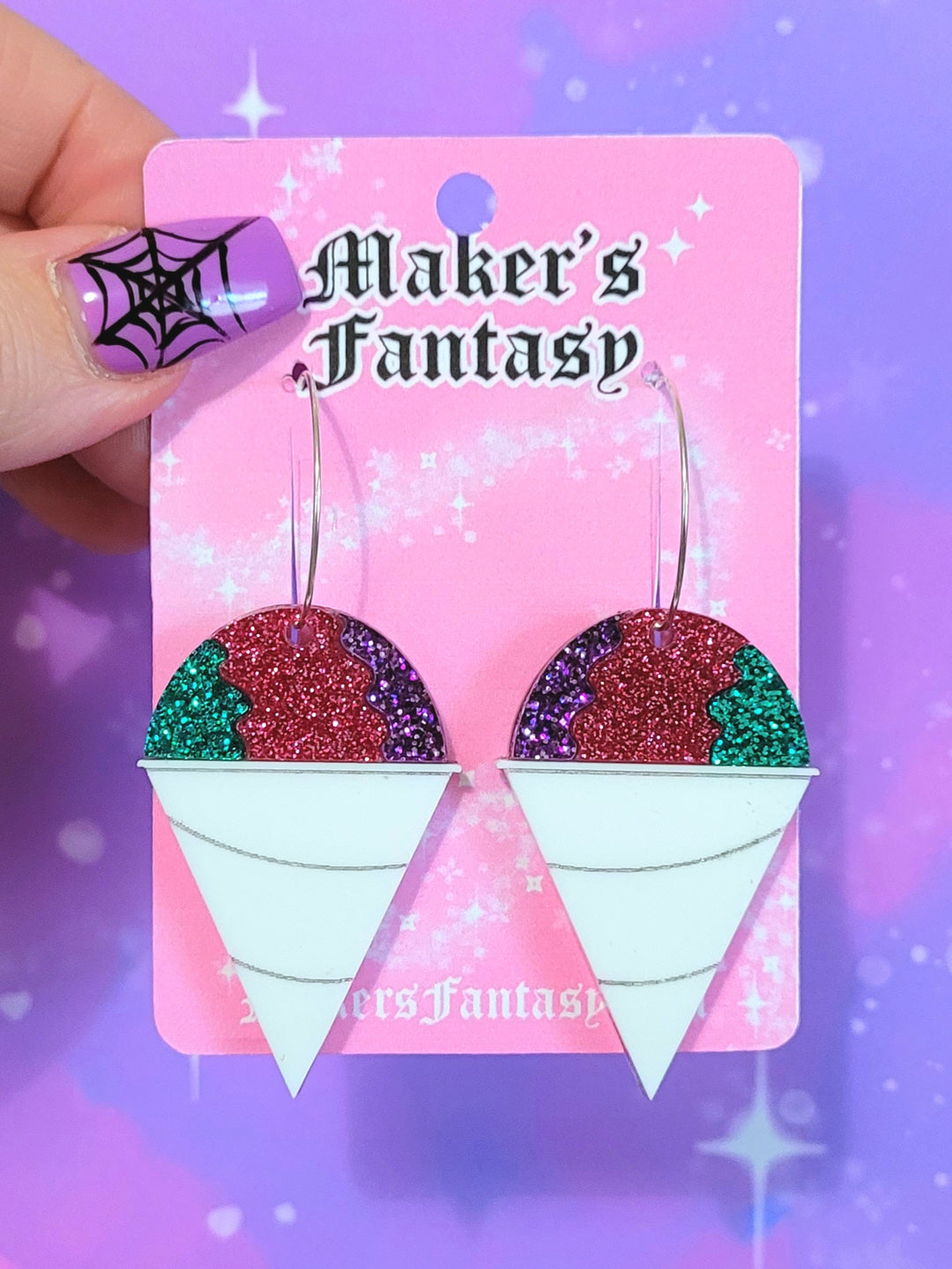 Shaved Ice Earrings (Snow Cone)