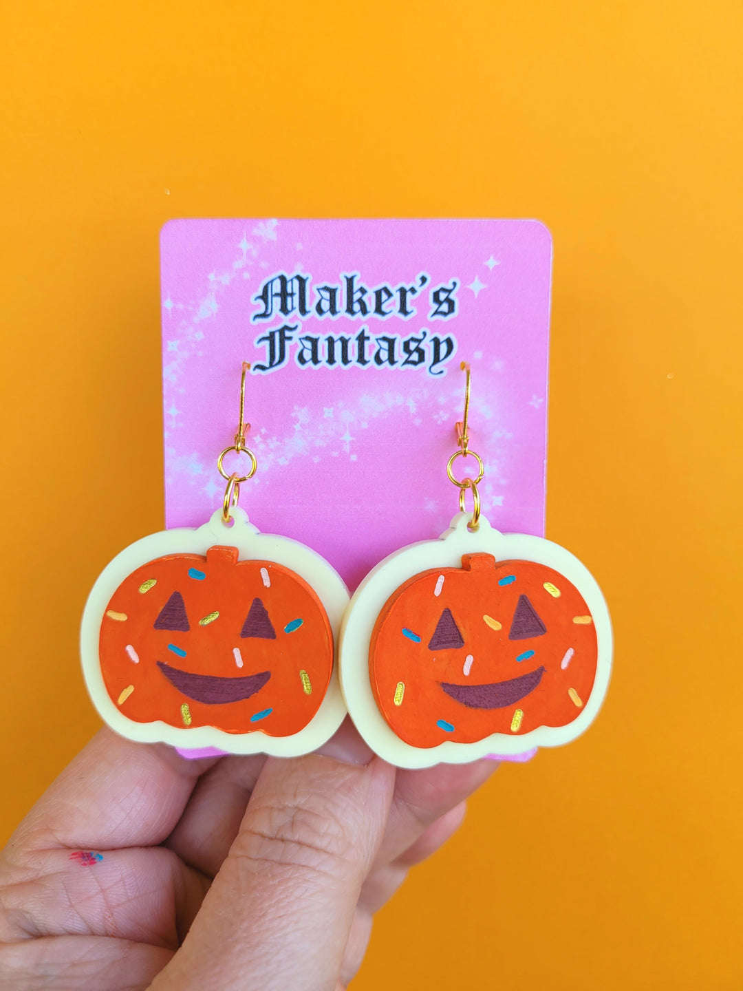 Pumpkin Cookie Earrings- Digital Cut File