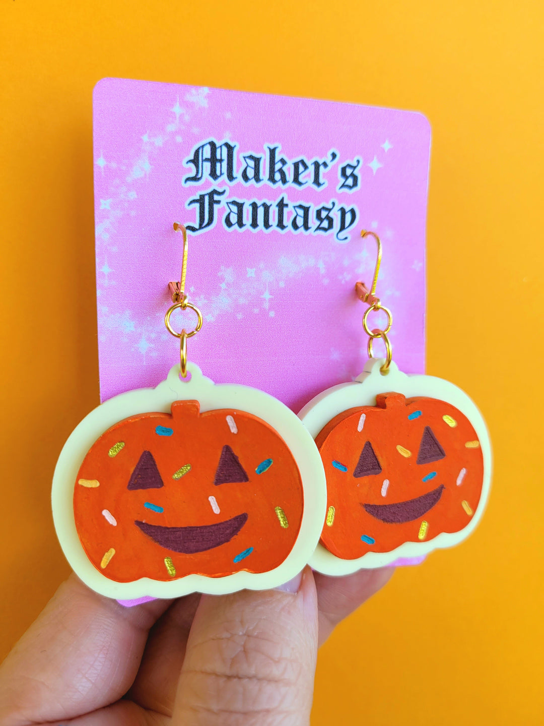 Pumpkin Cookie Earrings- Digital Cut File