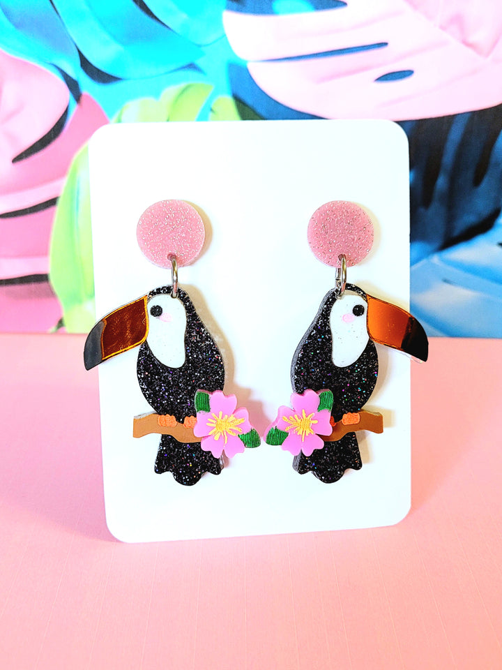 Toucan Earrings- Digital Cut File