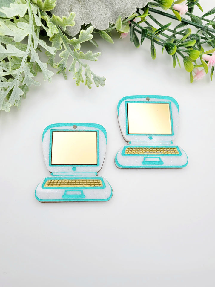Retro Laptop Earrings- Digital Cut File