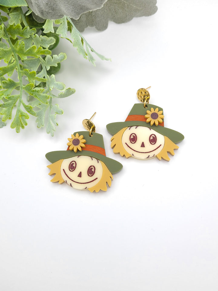 Scarecrow Earrings- Digital Cut File
