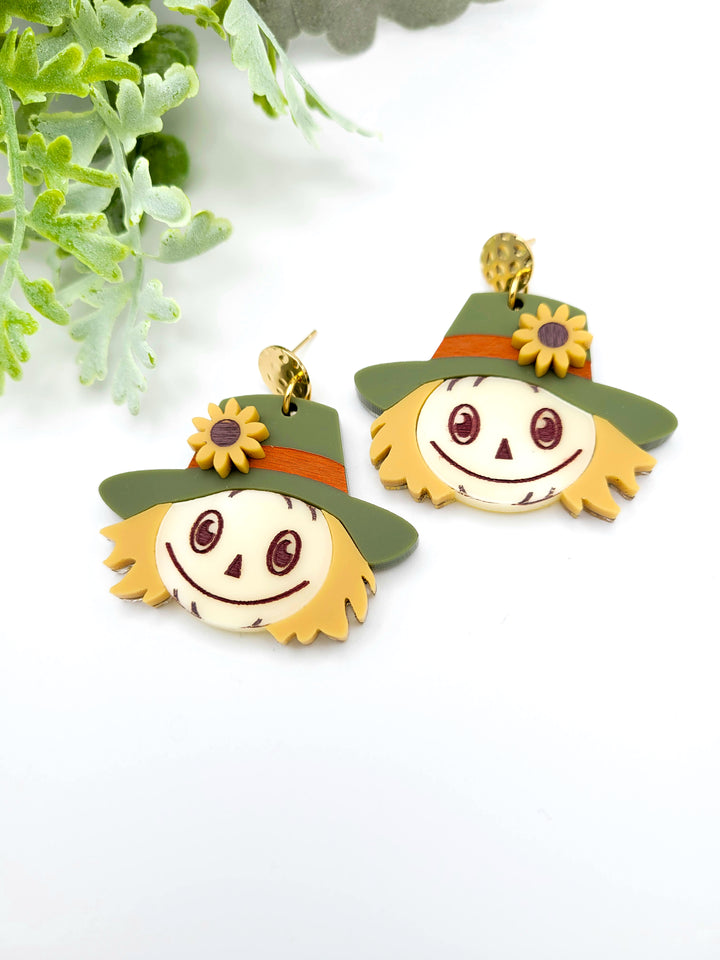 Scarecrow Earrings- Digital Cut File