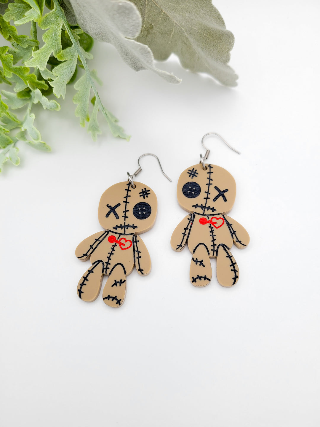 Cute Voodoo Doll Earrings- Digital Cut File