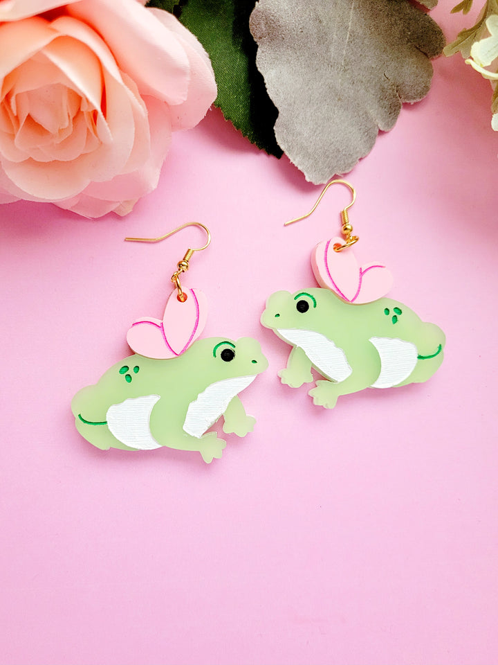 Frog Fairy Earrings- Digital Cut File