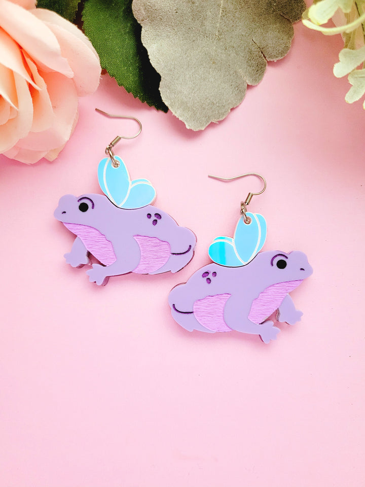 Frog Fairy Earrings- Digital Cut File