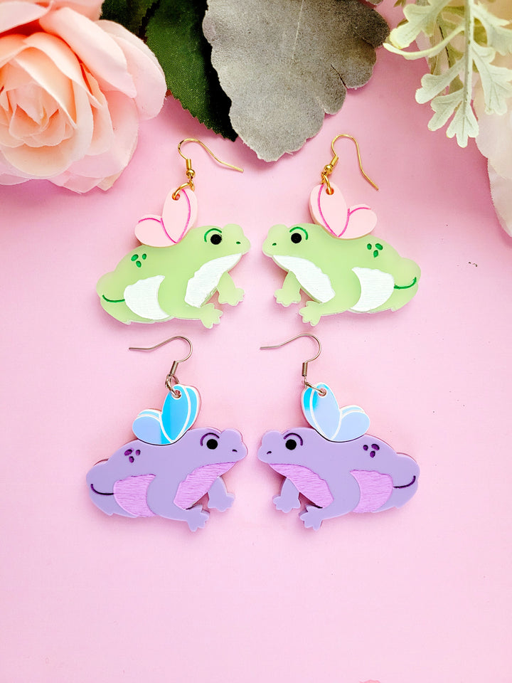 Frog Fairy Earrings- Digital Cut File