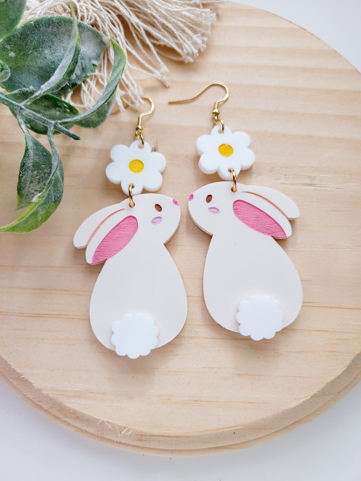 Cute Bunny Earrings- Digital Cut File