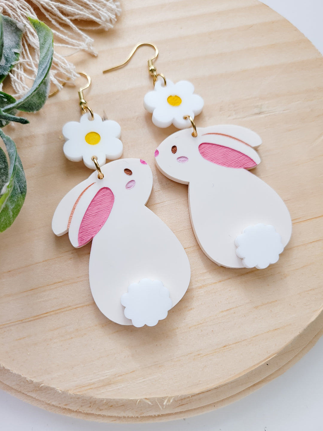 Cute Bunny Earrings- Digital Cut File