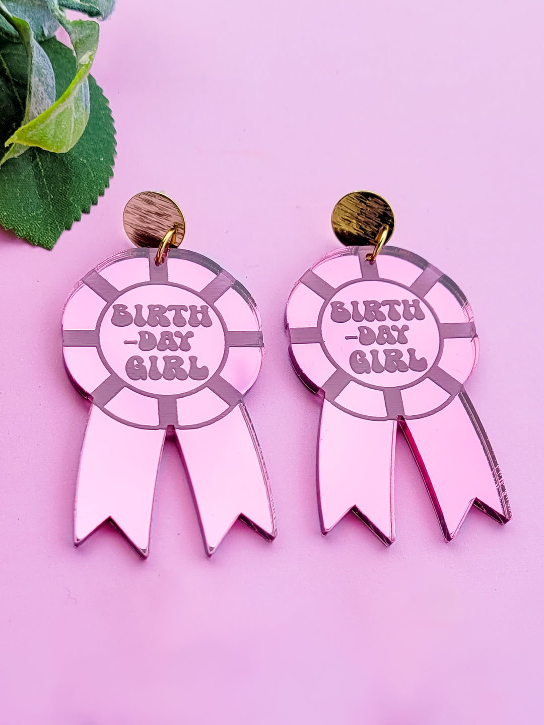 Birthday Ribbon Earrings- Digital Cut File