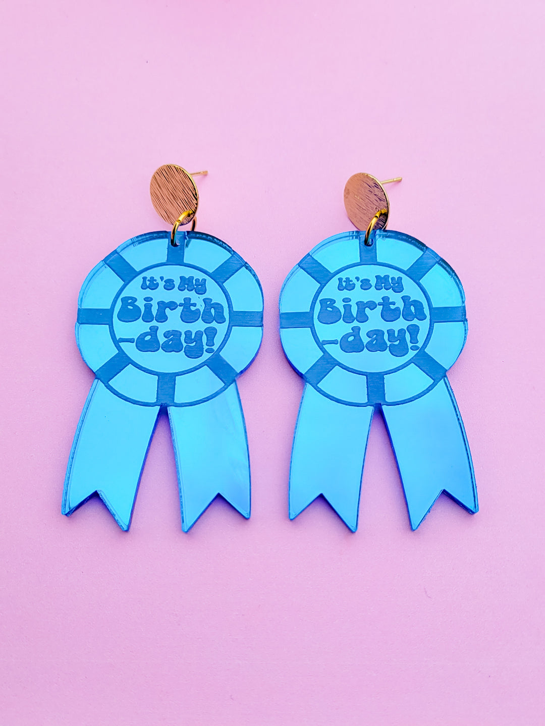 Birthday Ribbon Earrings- Digital Cut File