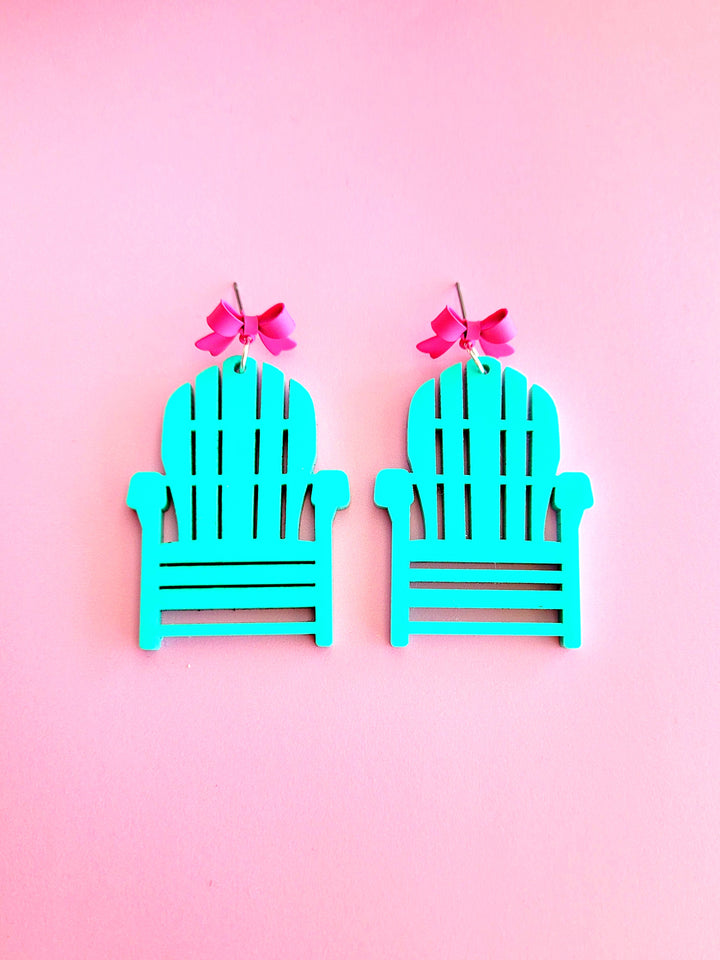 Adirondack Plank Chair Earrings- Digital Cut File