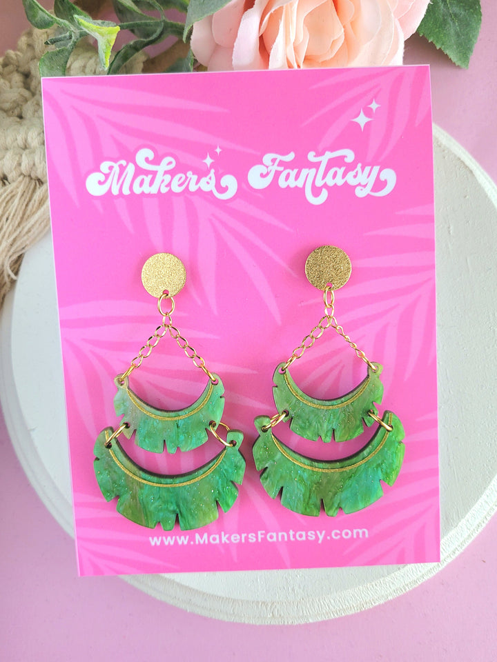 Palm Leaf Earrings- Digital Cut File