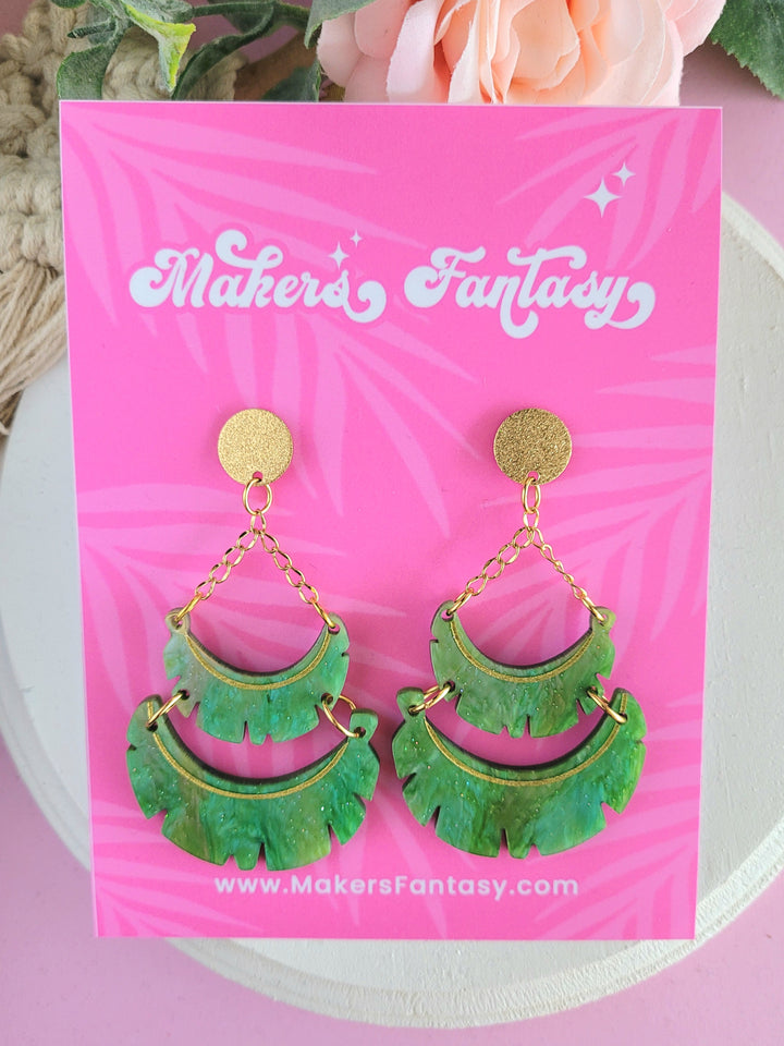 Palm Leaf Earrings- Digital Cut File