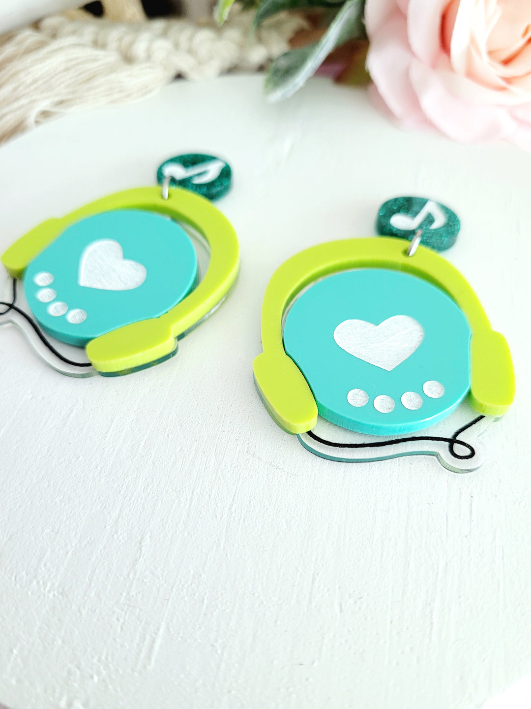 Portable CD Player Earrings- Digital Cut File