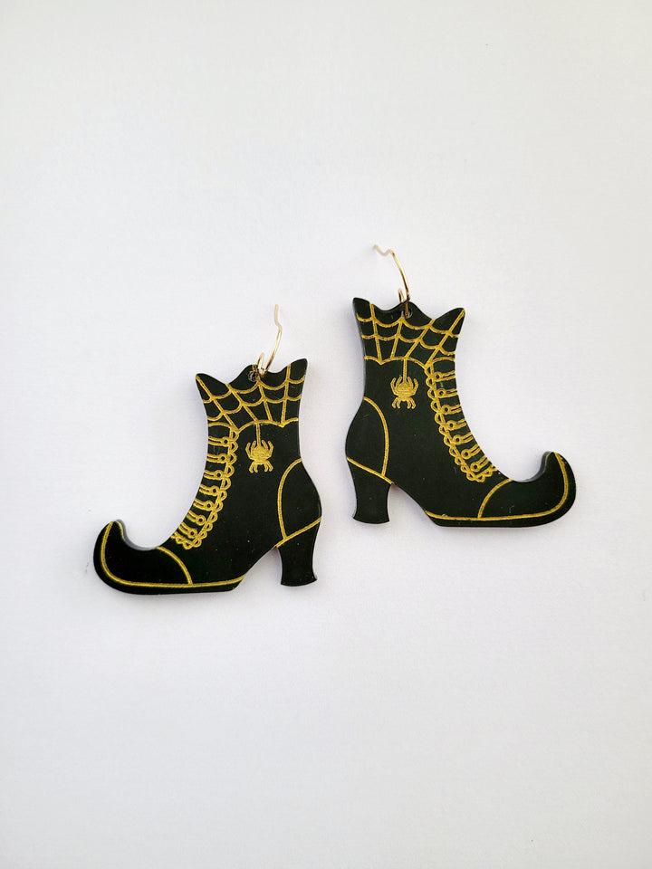 Witchy Boot Earrings- Digital Cut File