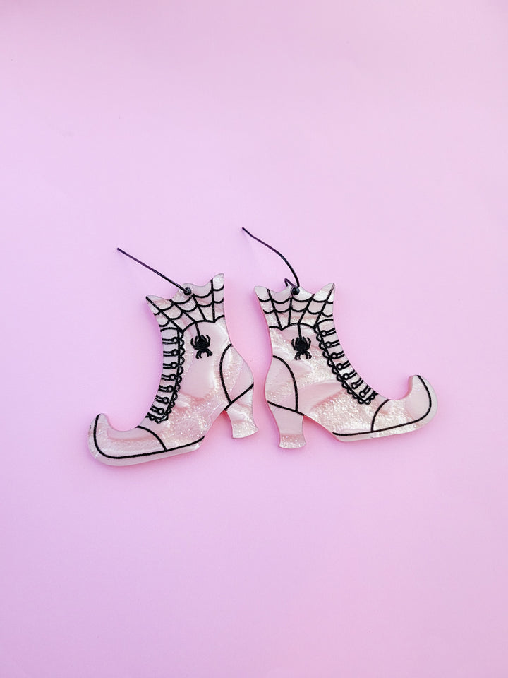 Witchy Boot Earrings- Digital Cut File