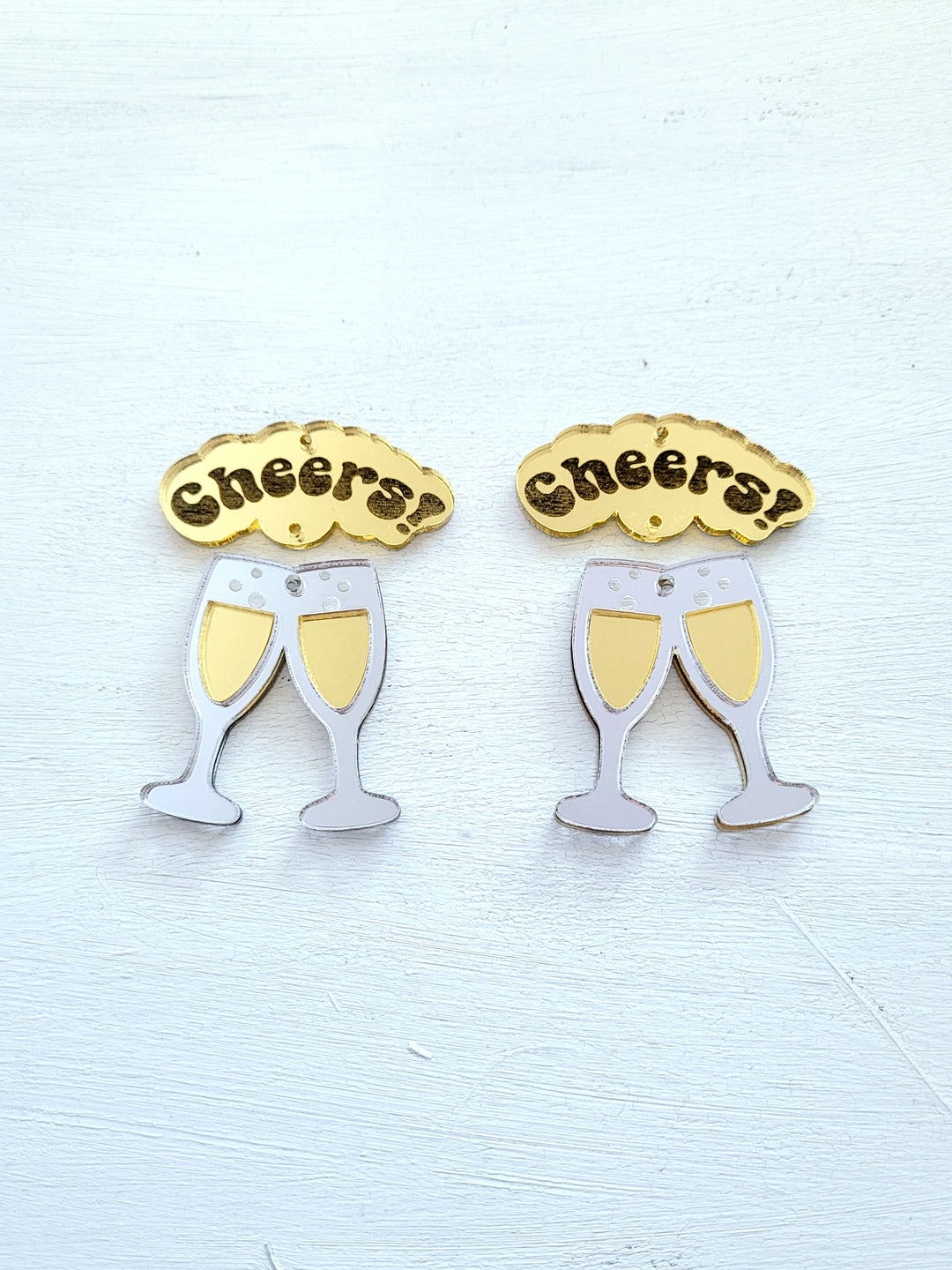 Champagne Glasses Earrings- Digital Cut File