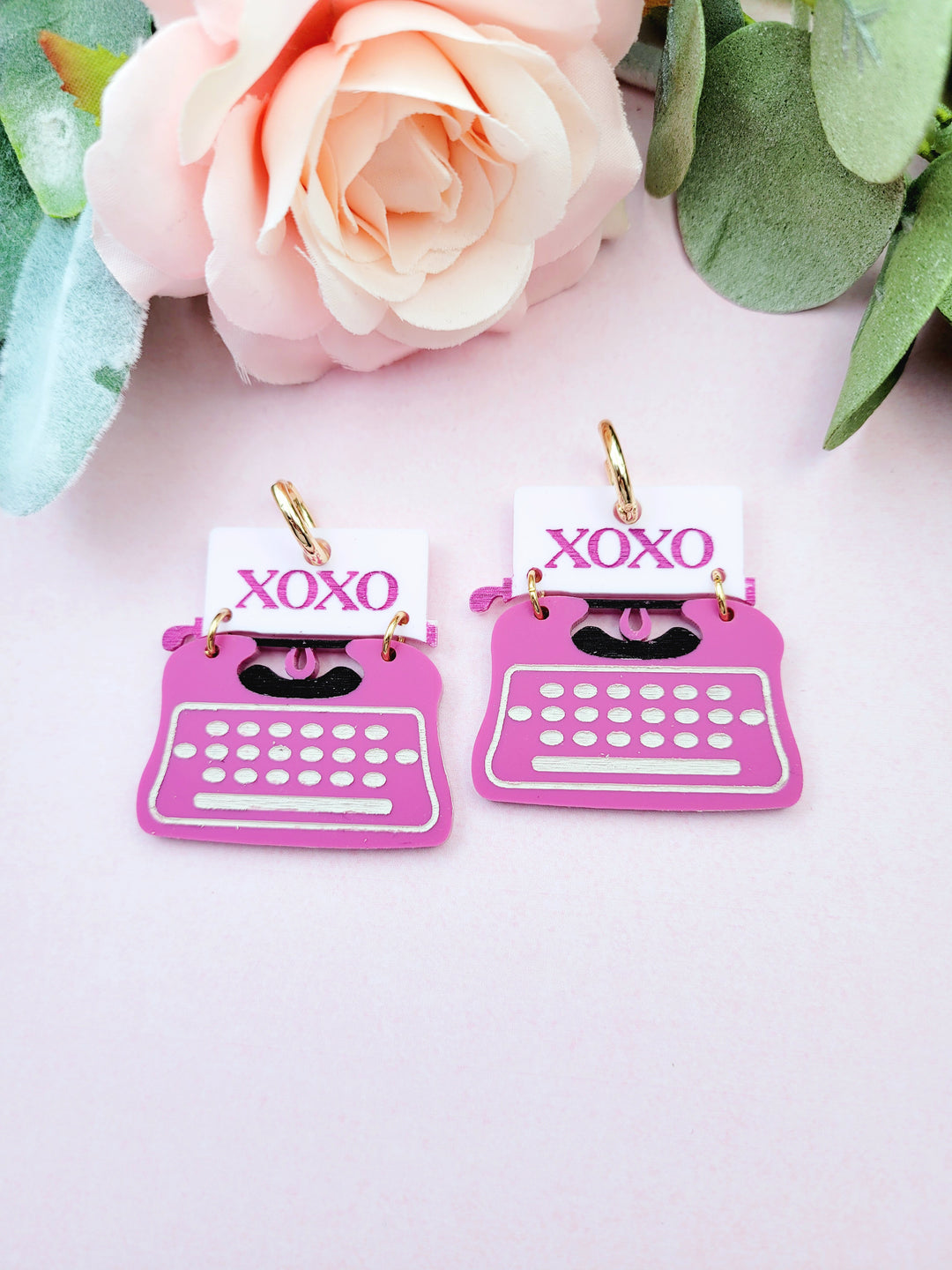 XOXO Typewriter Earrings- Digital Cut File