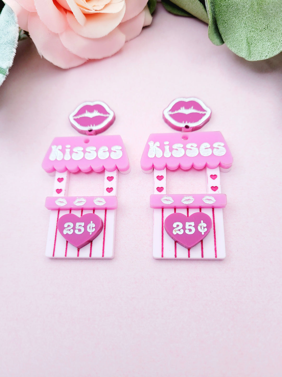 Kissing Booth Earrings- Digital Cut File