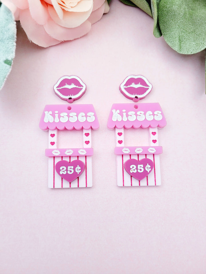 Kissing Booth Earrings- Digital Cut File