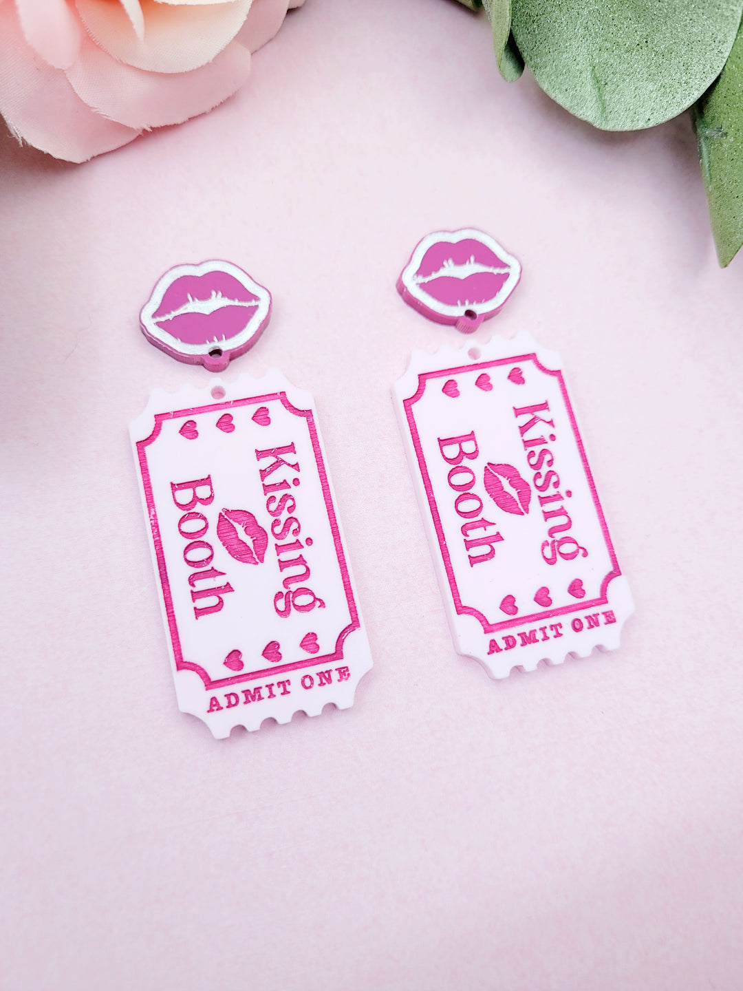 Kissing Booth Ticket Earrings- Digital Cut File