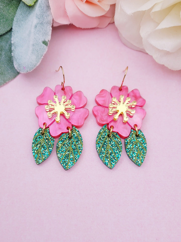 Dangly Flowers and Leaves- Earring File