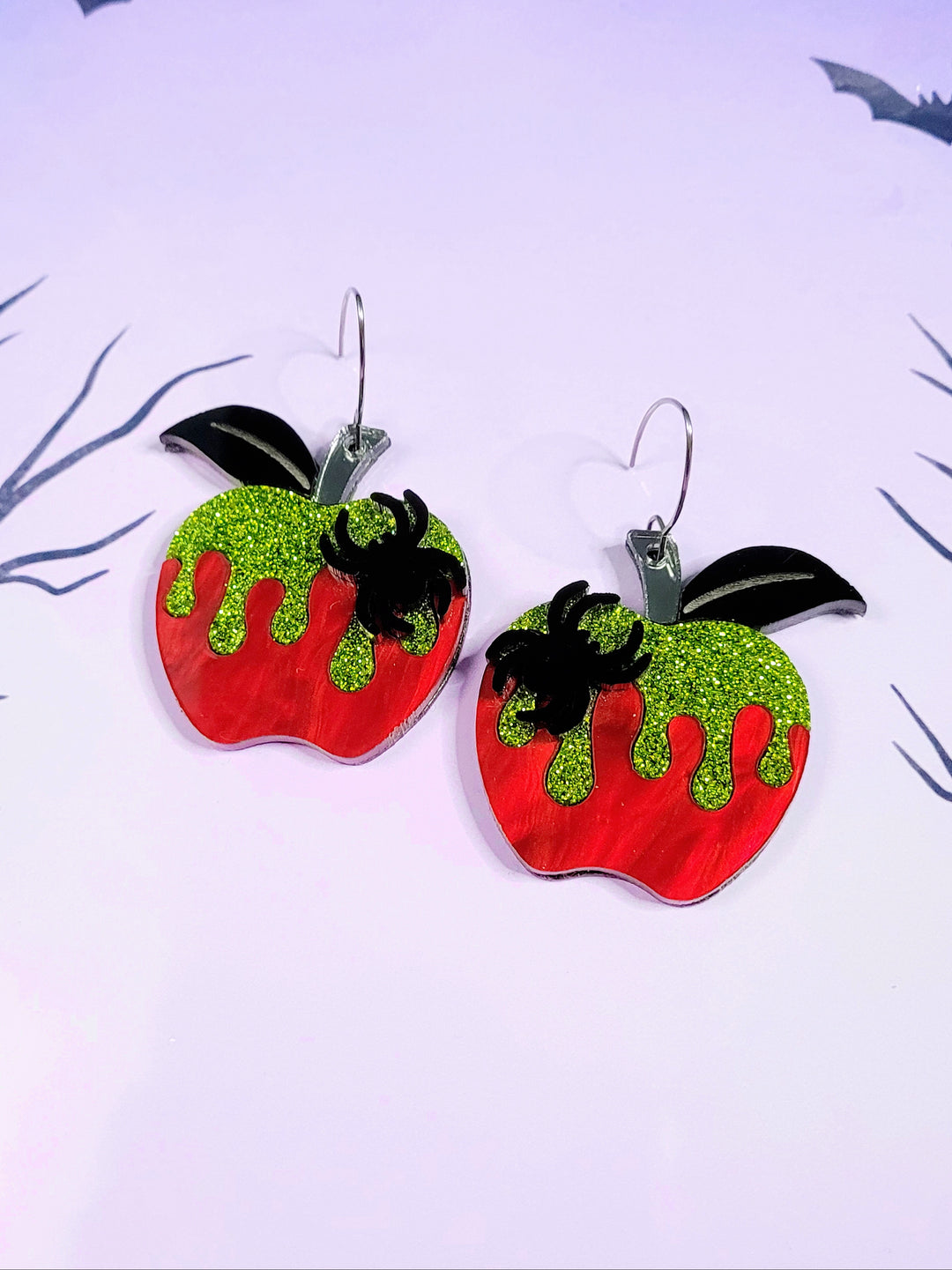 Poisoned Apple Earrings- Digital Cut File