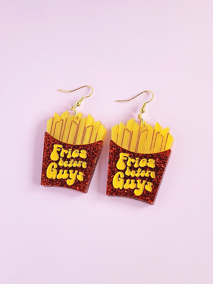 Fries Before Guys Earrings- Digital Cut File
