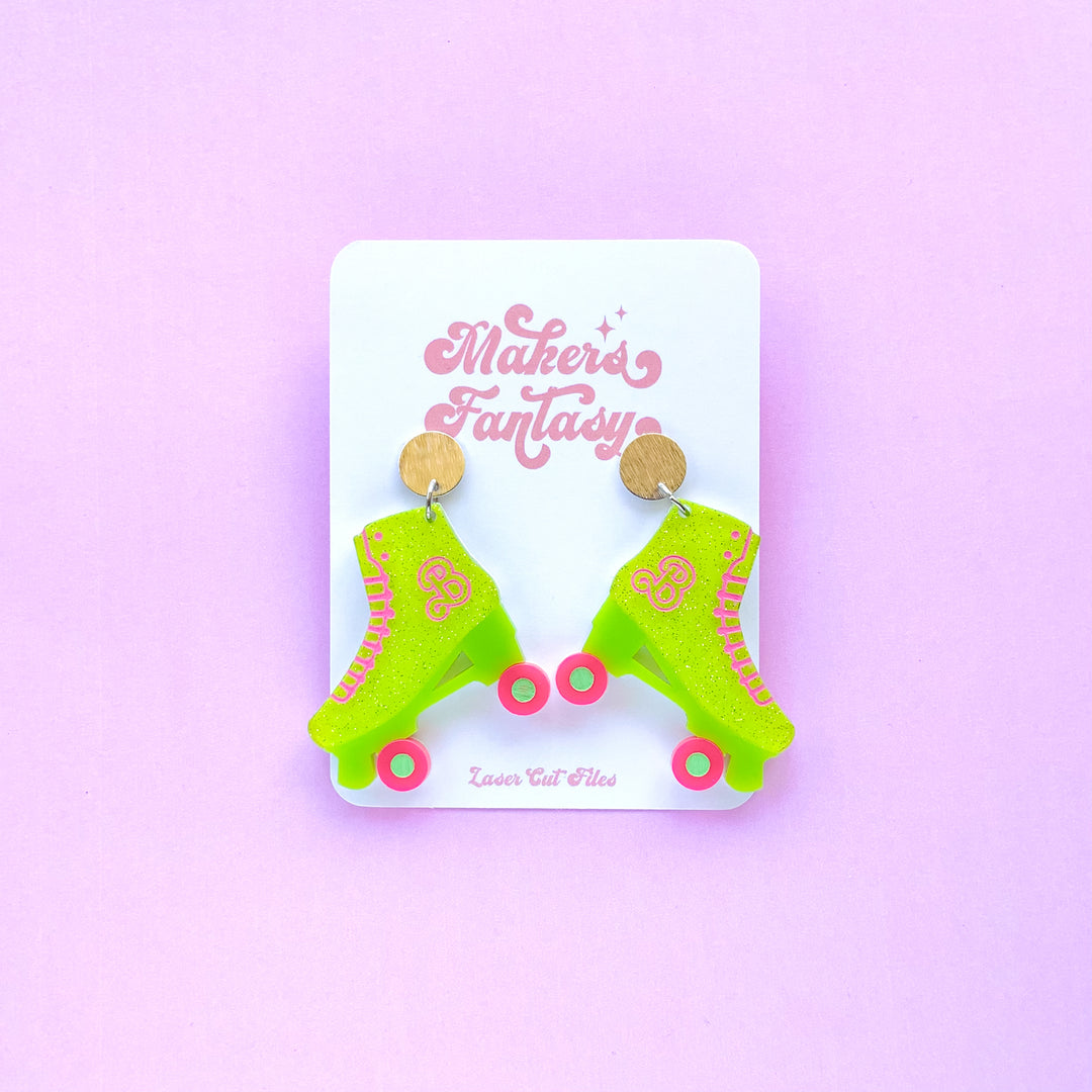 Roller Skate Earrings BUNDLE- Digital Cut File