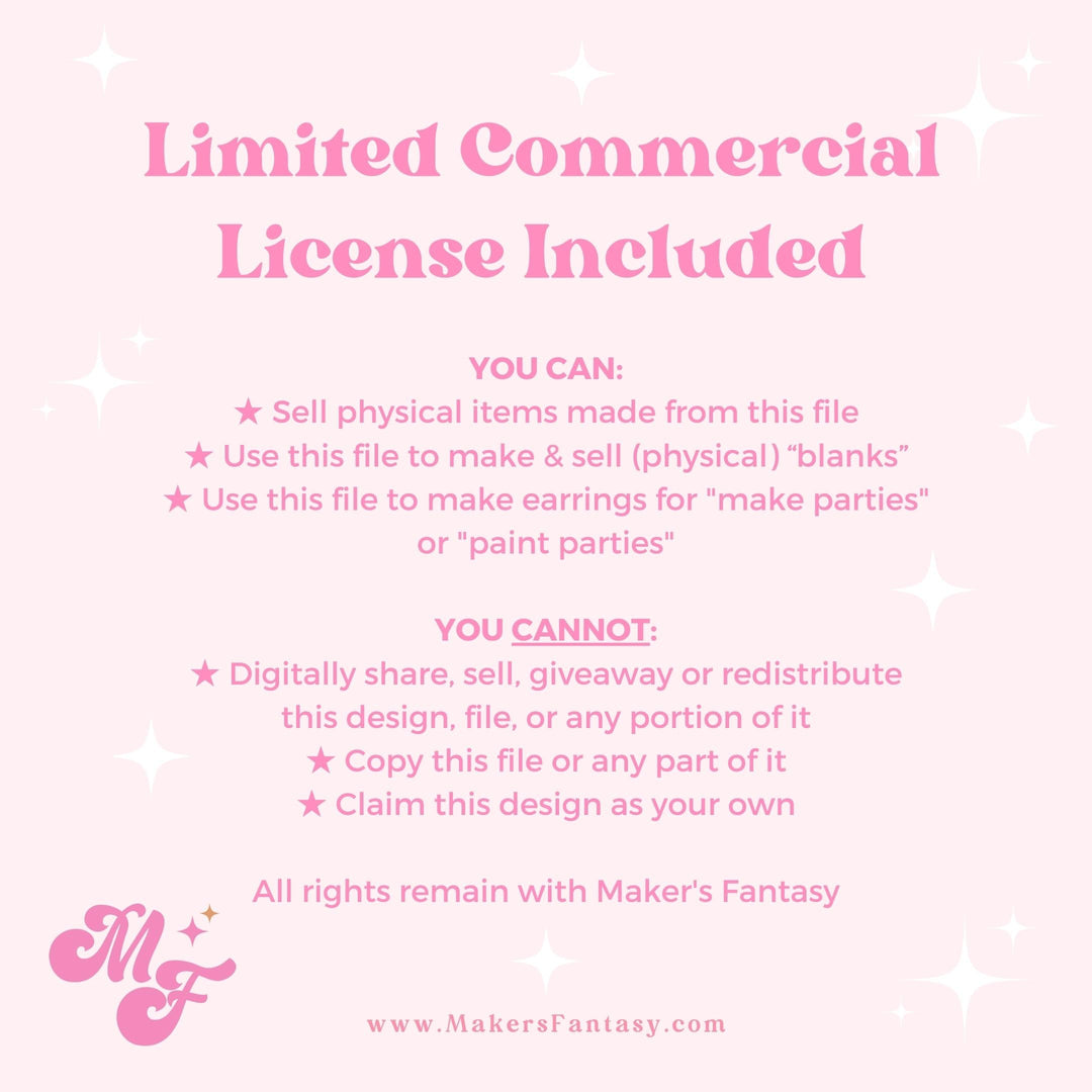 90s Stuffed Bear Earrings- Digital Cut File