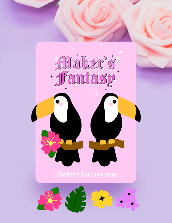 Toucan Earrings- Digital Cut File