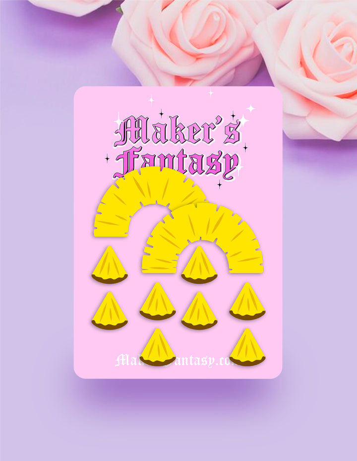 Pineapple Slice Earrings- Digital Cut File