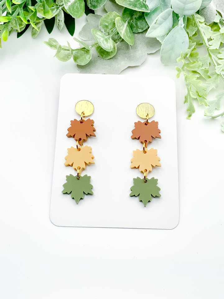 Fall Leaf Dangle Earrings