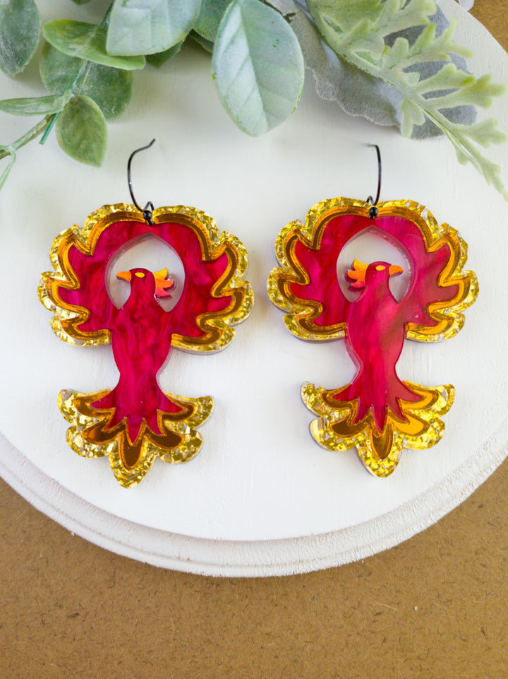 Phoenix Earrings- Digital Cut File