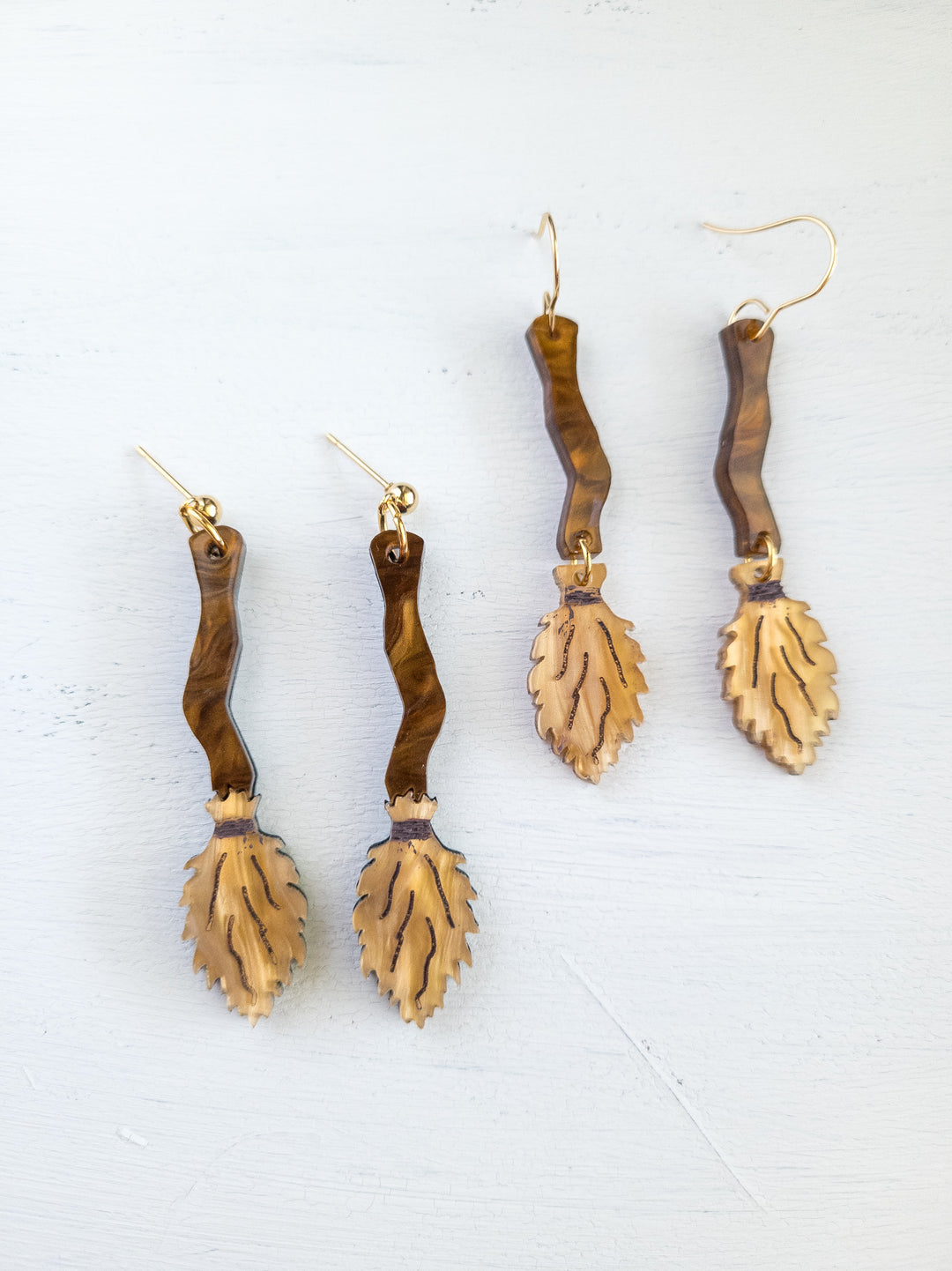 Witch Broom Earrings- Digital Cut File