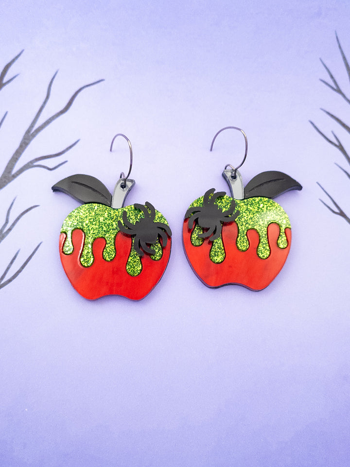 Poisoned Apple Earrings- Digital Cut File