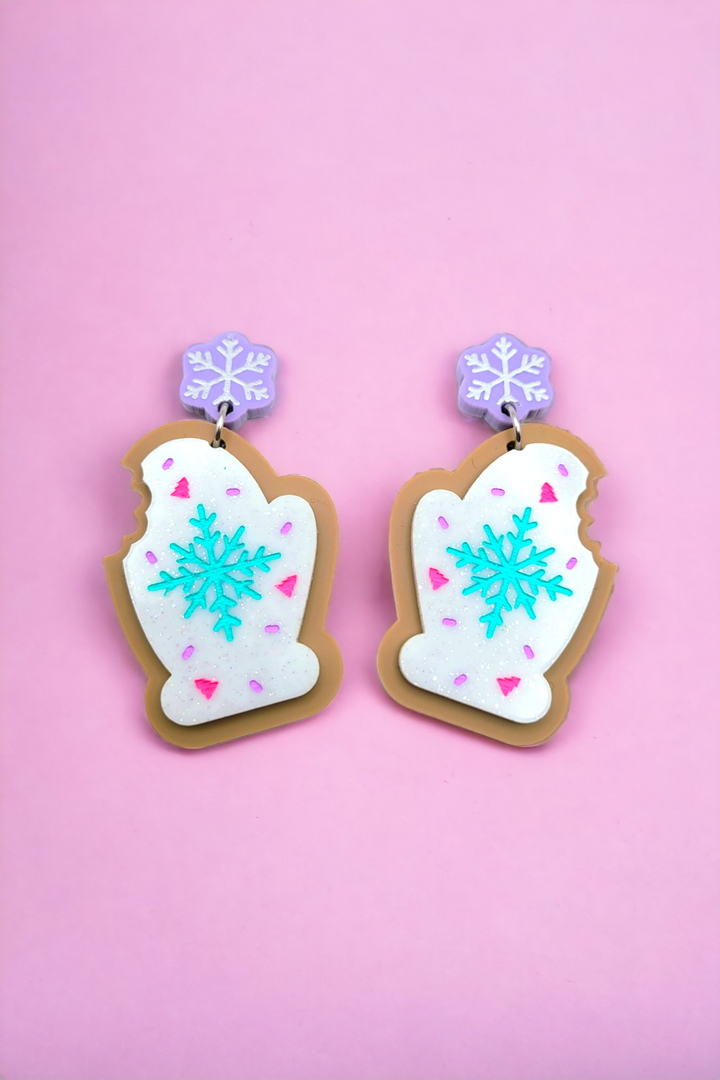 Mitten Cookie Earrings- Digital Cut File