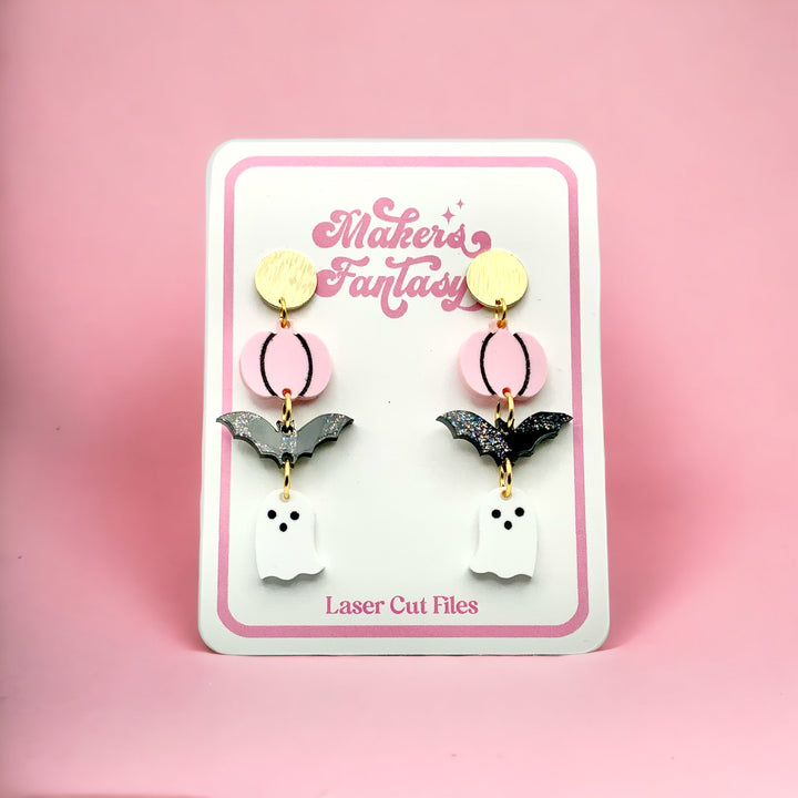 Cute Spooky Earring Set (BUNDLE)- Digital Cut File