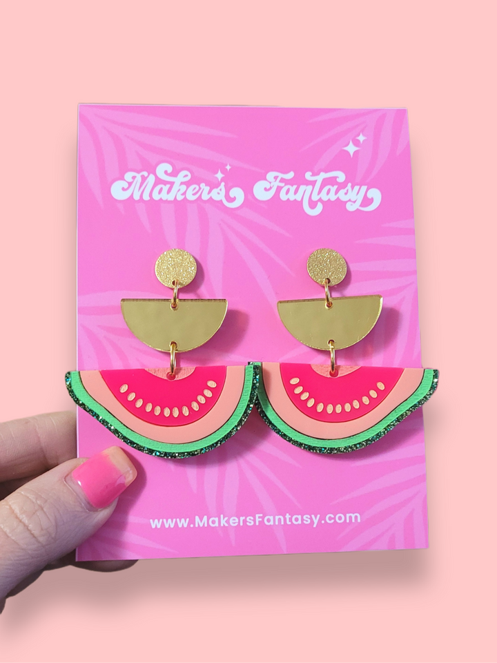 Guava Slice Earrings- Digital Cut File