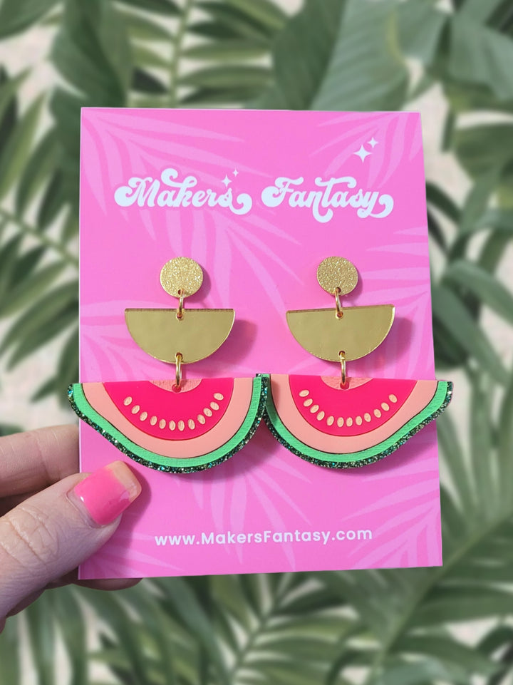 Guava Slice Earrings- Digital Cut File