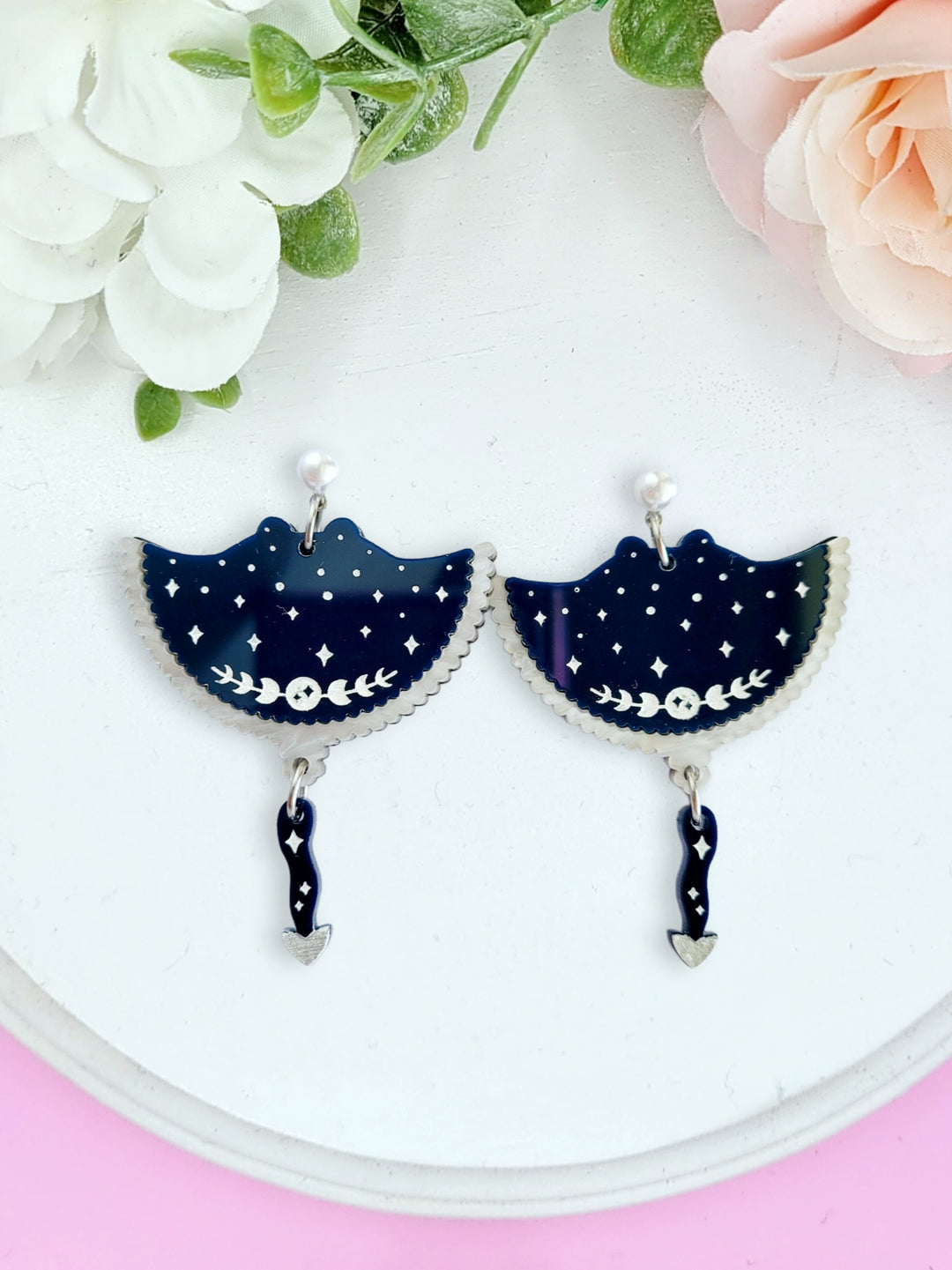 Celestial Stingray Earrings- Digital Cut File